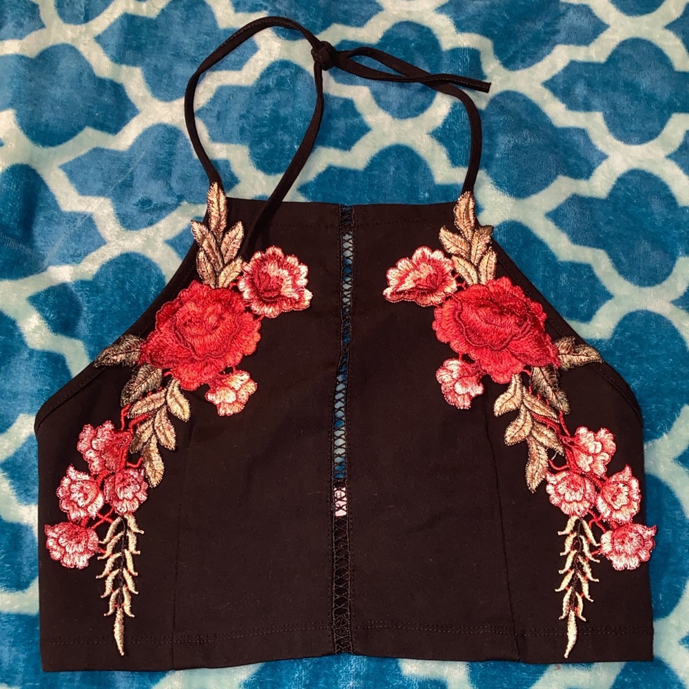 Fashion wild cat Floral top